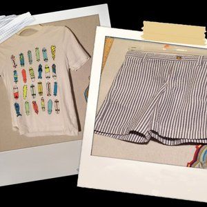 Skateboard T-Shirt, 6/7 | KELLY'S KIDS Shorts, 5